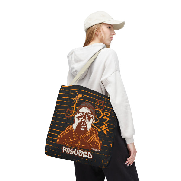 Hustle Mode Tote Bag - Focused Brown Crown