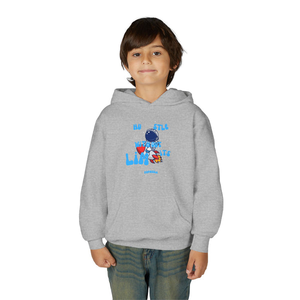 Hustle Mode (Kids) Youth Heavy Blend Hooded Hoodie - Without Limits