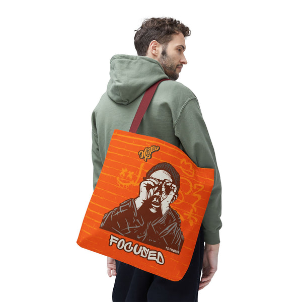 Hustle Mode Tote Bag - Focused Yellow Crown