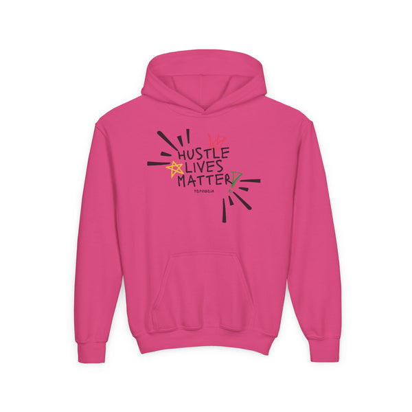 Hustle Mode (Kids) Youth Heavy Blend Hooded Hoodie - Hustle Lives Matter