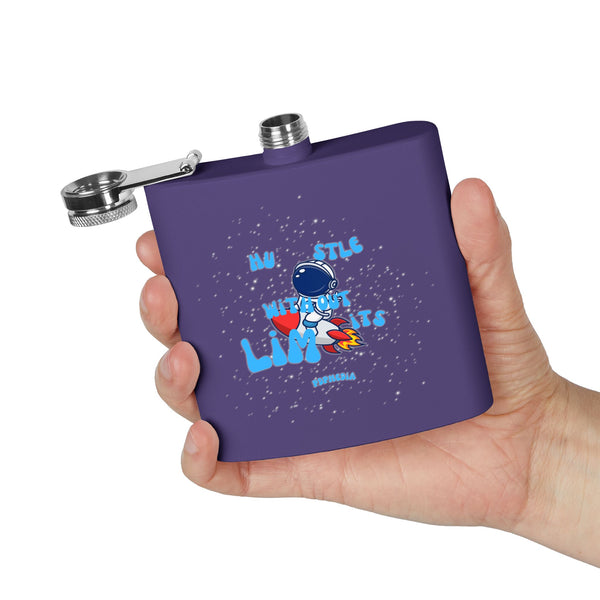 Flask, Hustle Mode - Stainless Steel 6oz (Hustle Without Limits)