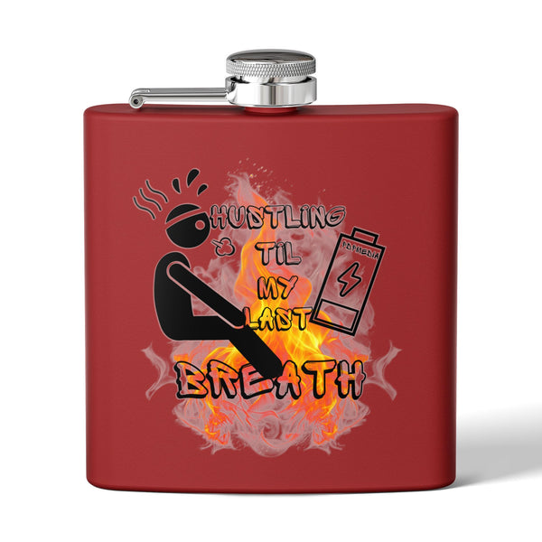 Flask, Hustle Mode - Stainless Steel 6oz (Last Breath)