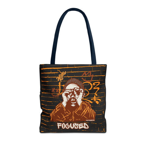Hustle Mode Tote Bag - Focused Brown Crown