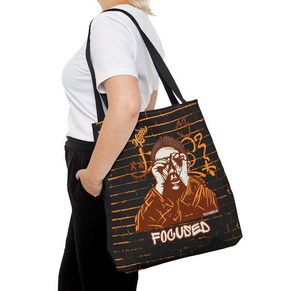 Hustle Mode Tote Bag - Focused Brown Crown