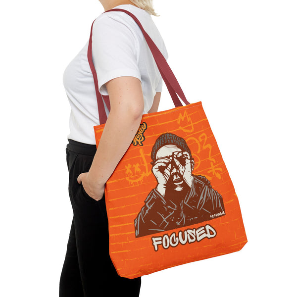 Hustle Mode Tote Bag - Focused Yellow Crown