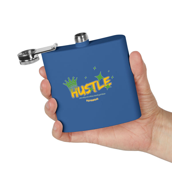 Flask, Hustle Mode - Stainless Steel 6oz (King Hustle)