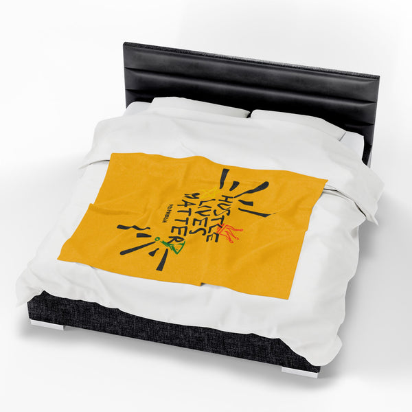 Hustle Mode Plush Blanket - Hustle Lives Matter