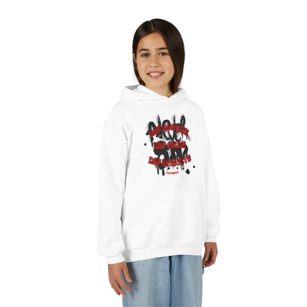 Hustle Mode (Kids) Youth Heavy Blend Hooded Hoodie - Big Dreams