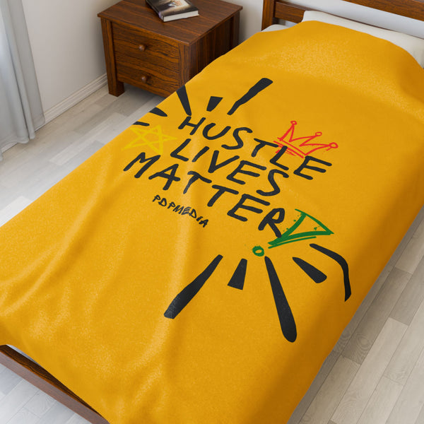 Hustle Mode Plush Blanket - Hustle Lives Matter