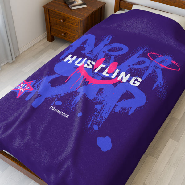 Hustle Mode Plush Blanket - Never Stop