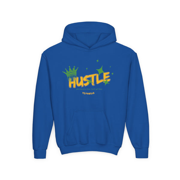Hustle Mode (Kids) Youth Heavy Blend Hooded Hoodie - King Hustle