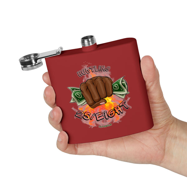 Flask, Hustle Mode - Stainless Steel 6oz (Hustling 25/Eight Black)