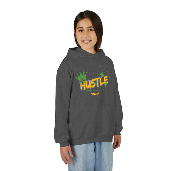 Hustle Mode (Kids) Youth Heavy Blend Hooded Hoodie - King Hustle