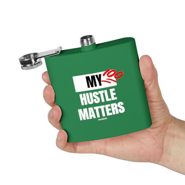 Flask, Hustle Mode - Stainless Steel 6oz (My Hustle Matters)
