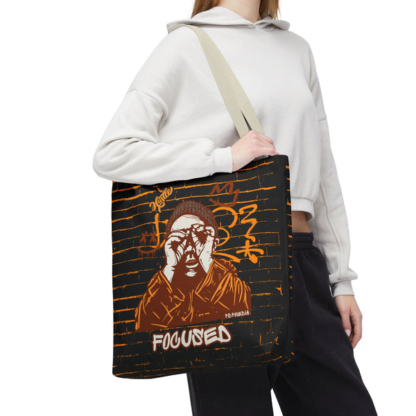 Hustle Mode Tote Bag - Focused Brown Crown