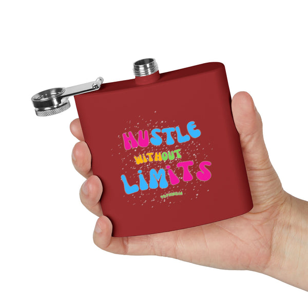 Flask, Hustle Mode - Stainless Steel 6oz (Without Limits)
