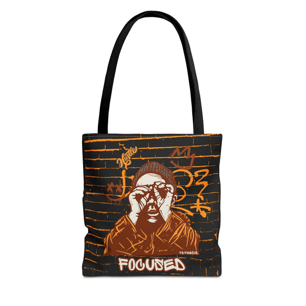 Hustle Mode Tote Bag - Focused Brown Crown