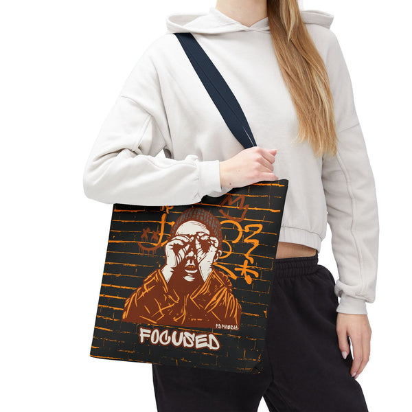 Hustle Mode Tote Bag - Focused Brown Crown