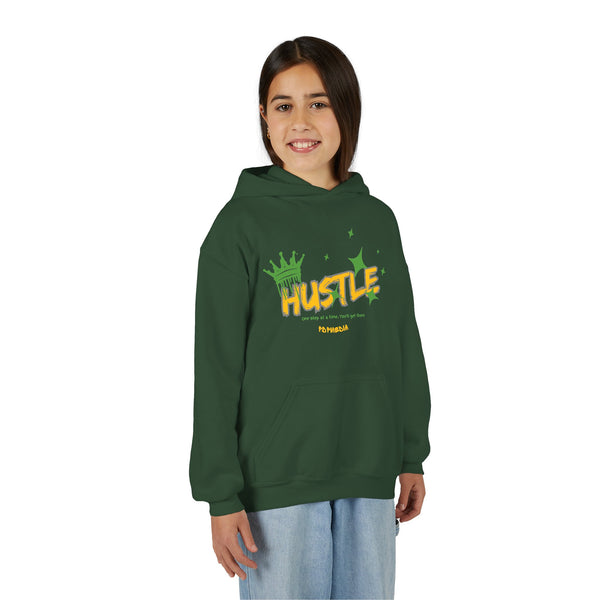 Hustle Mode (Kids) Youth Heavy Blend Hooded Hoodie - King Hustle