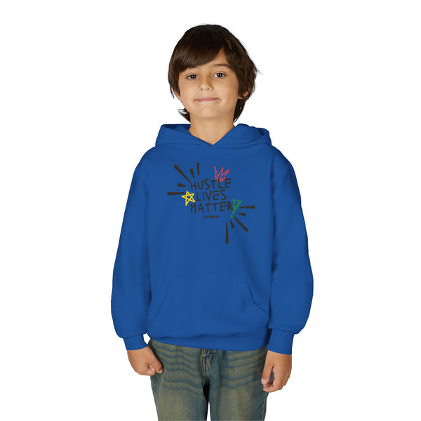 Hustle Mode (Kids) Youth Heavy Blend Hooded Hoodie - Hustle Lives Matter