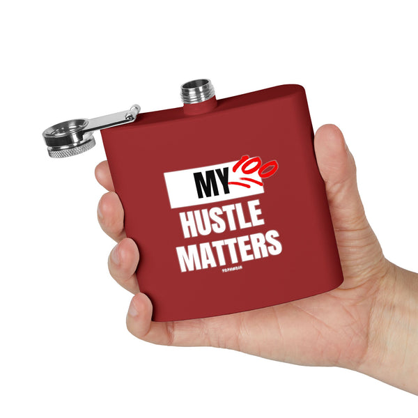 Flask, Hustle Mode - Stainless Steel 6oz (My Hustle Matters)