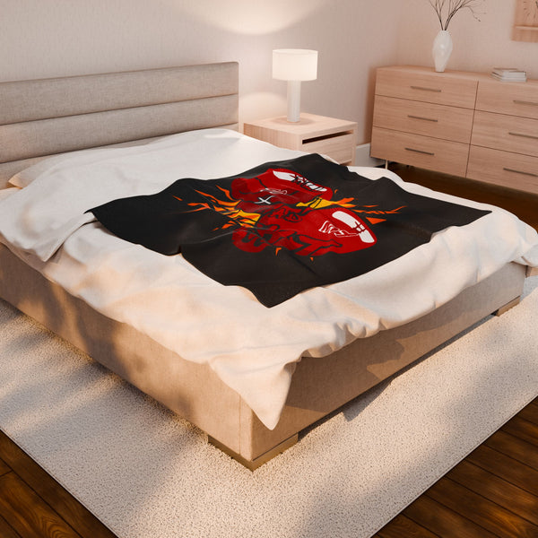 Hustle Mode Plush Blanket - All My Life