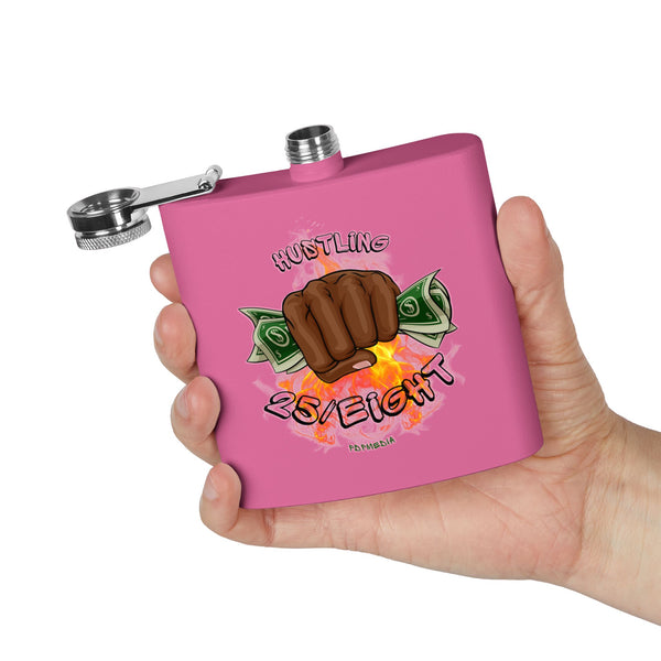 Flask, Hustle Mode - Stainless Steel 6oz (Hustling 25/Eight Black)