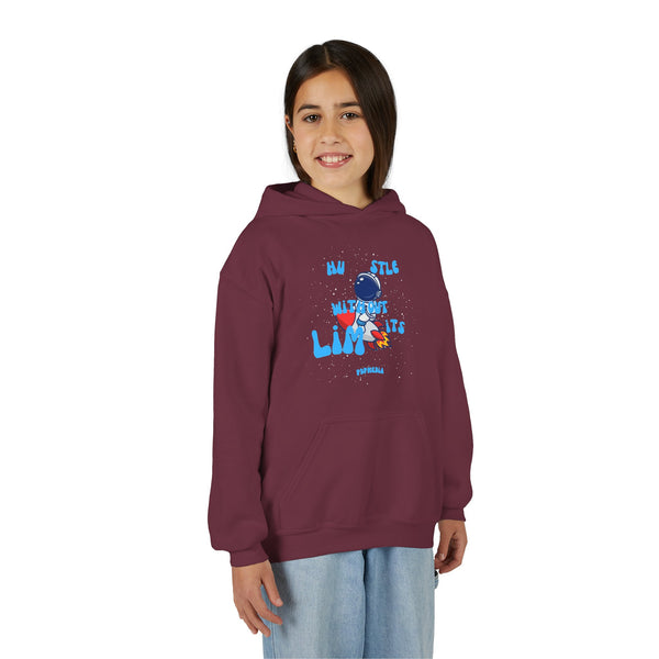 Hustle Mode (Kids) Youth Heavy Blend Hooded Hoodie - Without Limits