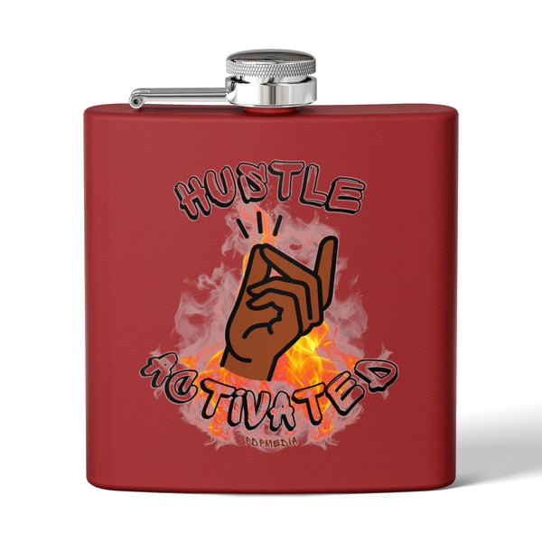 Flask, Hustle Mode - Stainless Steel 6oz (Hustle Activated)