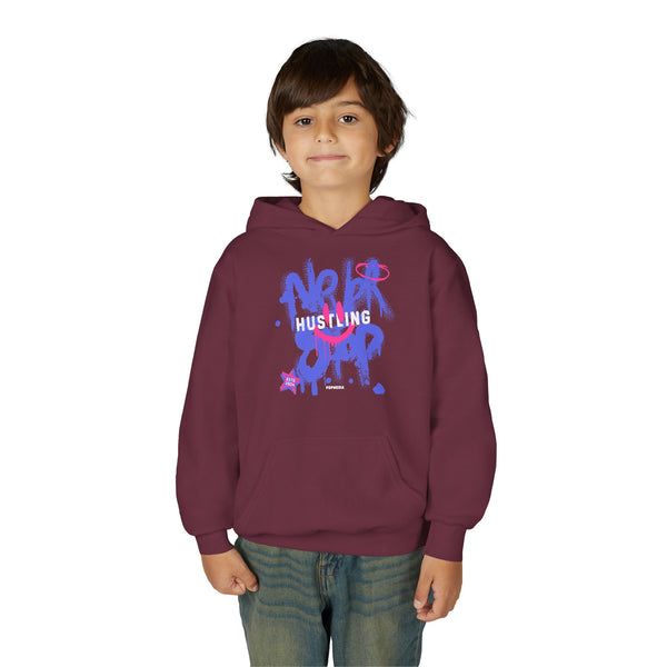 Hustle Mode (Kids) Youth Heavy Blend Hooded Hoodie - Never Stop