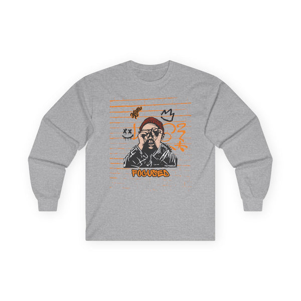 Hustle Mode Long Sleeve - Focused Black Crown