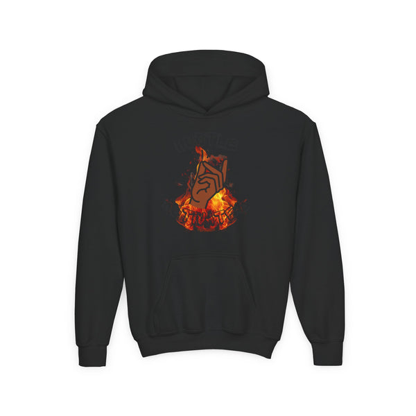 Hustle Mode (Kids) Youth Heavy Blend Hooded Hoodie - Activated