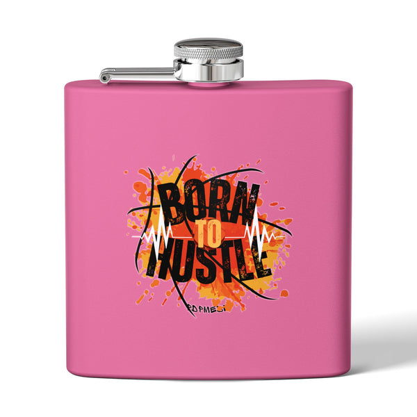 Flask, Hustle Mode - Stainless Steel 6oz (Born To Hustle)
