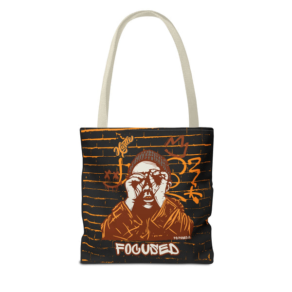 Hustle Mode Tote Bag - Focused Brown Crown