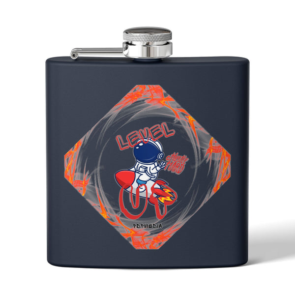 Flask, Hustle Mode - Stainless Steel 6oz (Level Up)