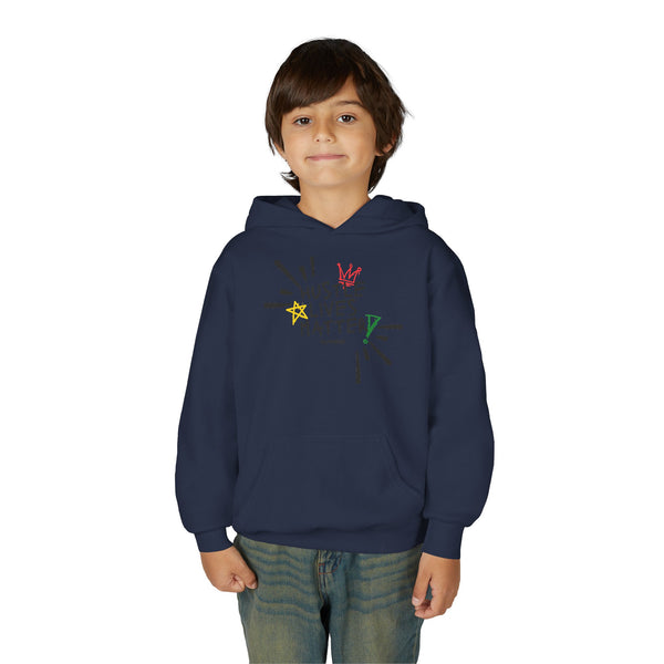 Hustle Mode (Kids) Youth Heavy Blend Hooded Hoodie - Hustle Lives Matter