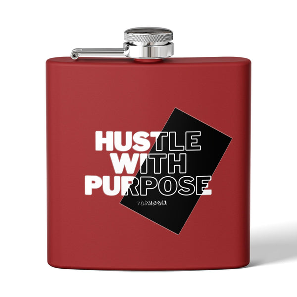 Flask, Hustle Mode - Stainless Steel 6oz (Hustle With Purpose)