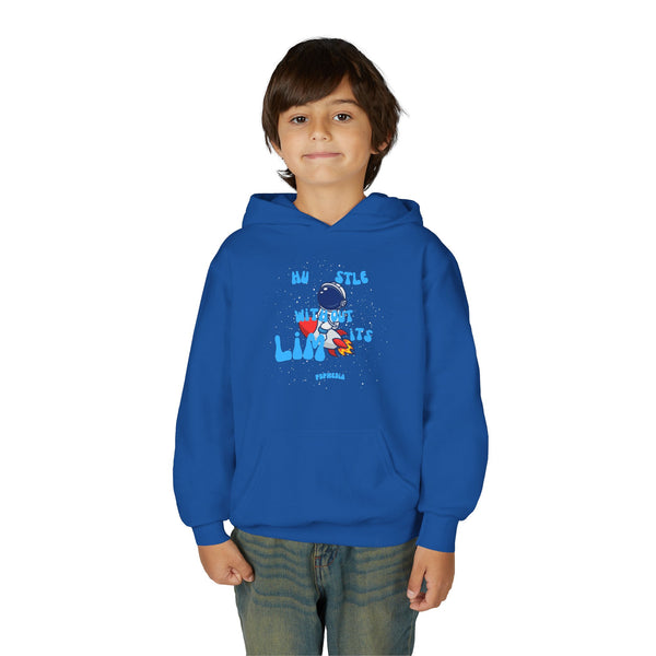 Hustle Mode (Kids) Youth Heavy Blend Hooded Hoodie - Without Limits