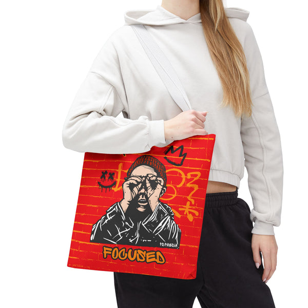 Hustle Mode Tote Bag - Focused Black Crown