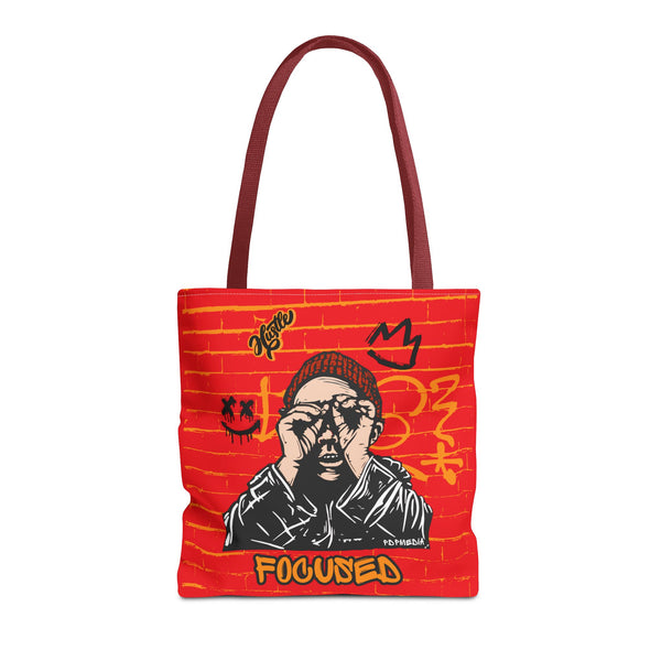 Hustle Mode Tote Bag - Focused Black Crown