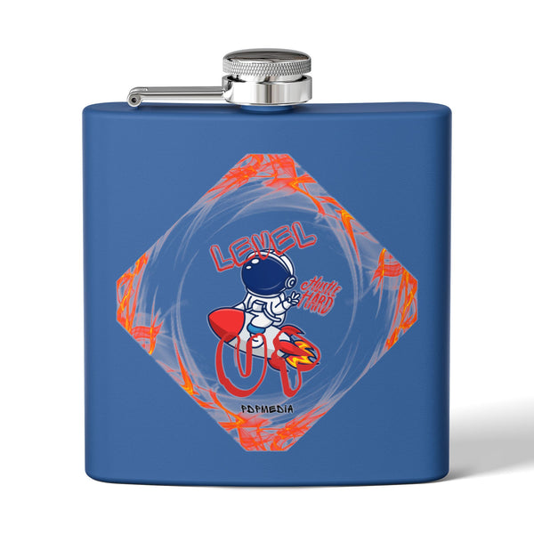 Flask, Hustle Mode - Stainless Steel 6oz (Level Up)