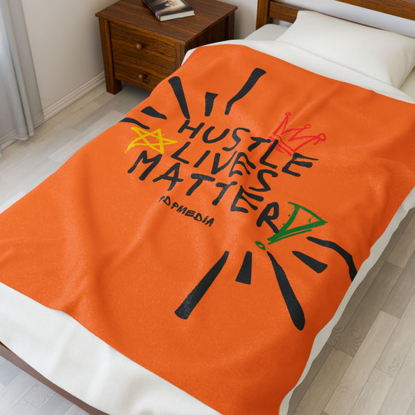 Hustle Mode Plush Blanket - Hustle Lives Matter