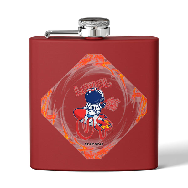 Flask, Hustle Mode - Stainless Steel 6oz (Level Up)