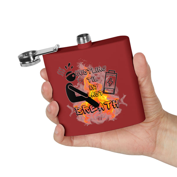 Flask, Hustle Mode - Stainless Steel 6oz (Last Breath)