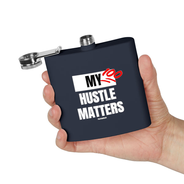 Flask, Hustle Mode - Stainless Steel 6oz (My Hustle Matters)