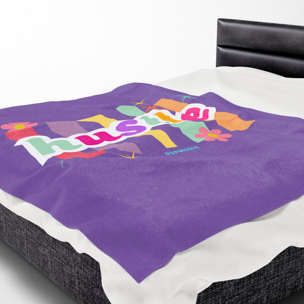Hustle Mode Plush Blanket - Pastel Hustle