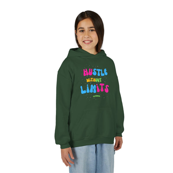 Hustle Mode Youth Heavy Blend Hooded Hoodie - Hustle Without Limits