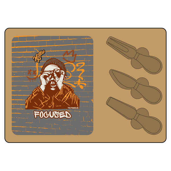 Charcuterie Board - Focused Brown (Engraving) - Hosting Experience Upgrade Acacia Wood Slate Cheese Lovers Entertaining Statement Piece