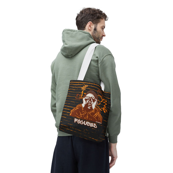 Hustle Mode Tote Bag - Focused Brown Crown