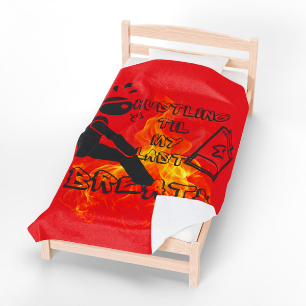 Hustle Mode Plush Blanket - Last Breath